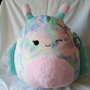 New! 14" Squishmallows DOTTIE the Tie-Dye Slug Plush Toy (2024)